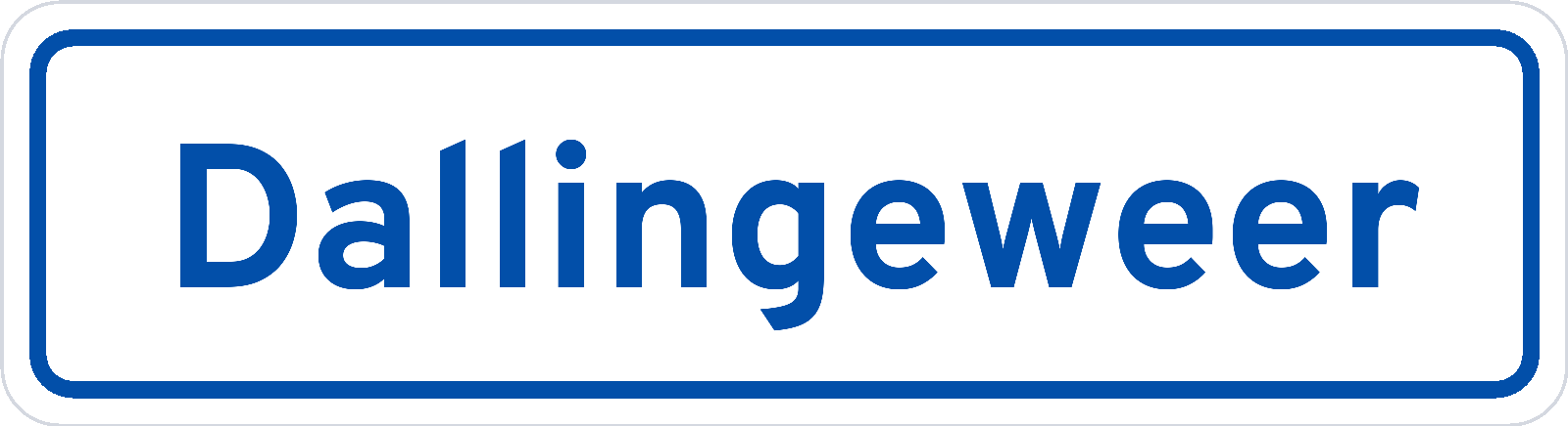 Plaatsnaambord Dallingeweer