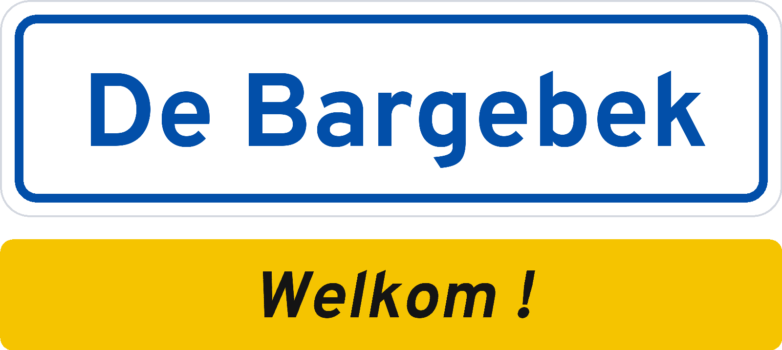 Welkomstbord De Bargebek