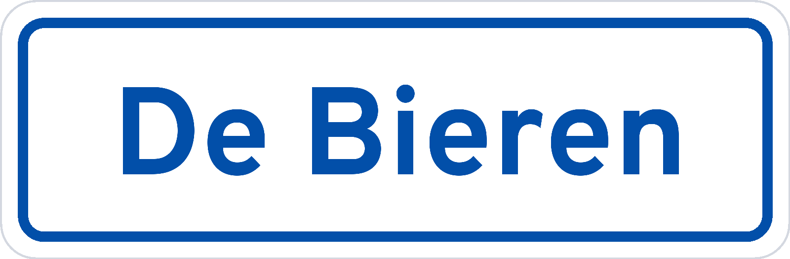 Plaatsnaambord De Bieren