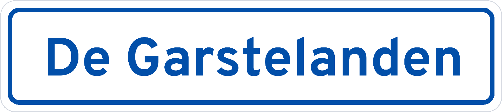 Plaatsnaambord De Garstelanden