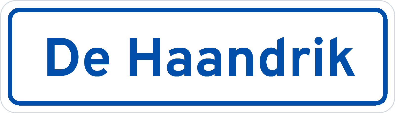Plaatsnaambord De Haandrik