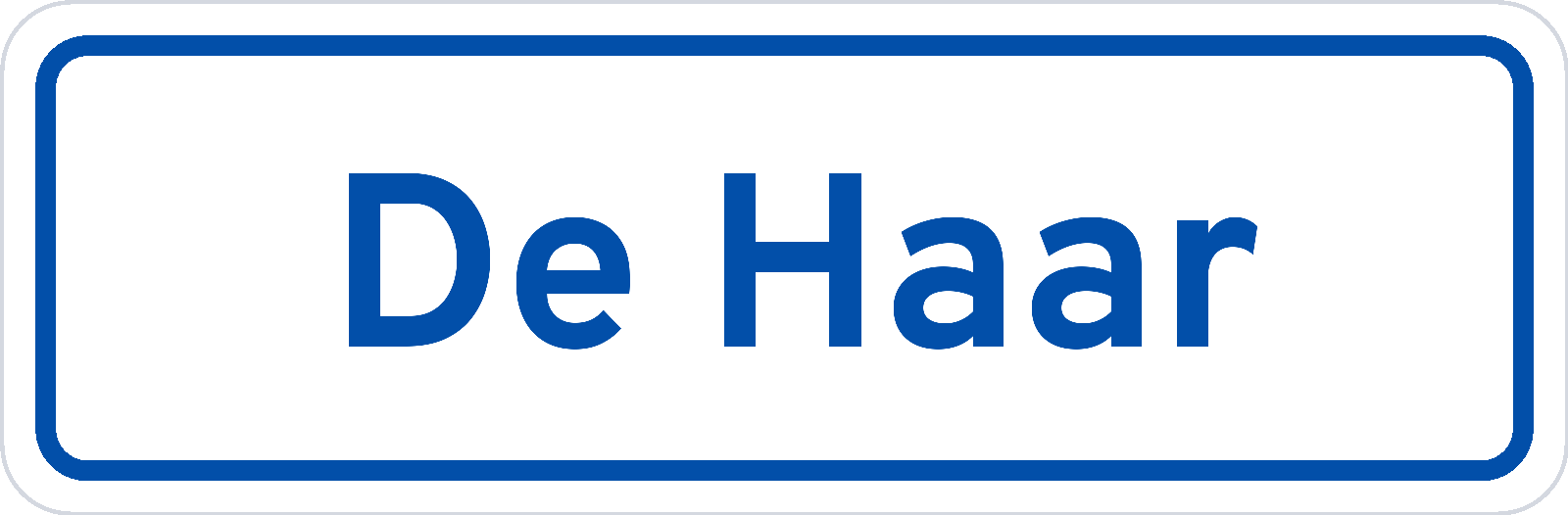 Plaatsnaambord De Haar