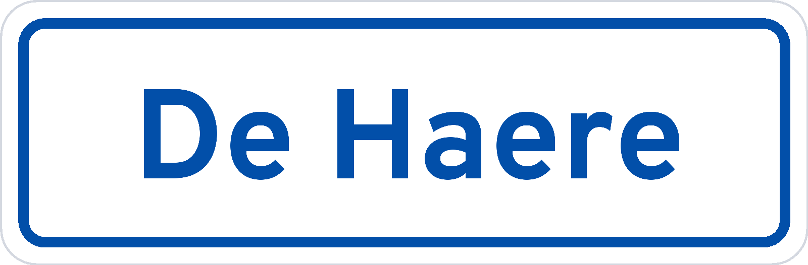 Plaatsnaambord De Haere