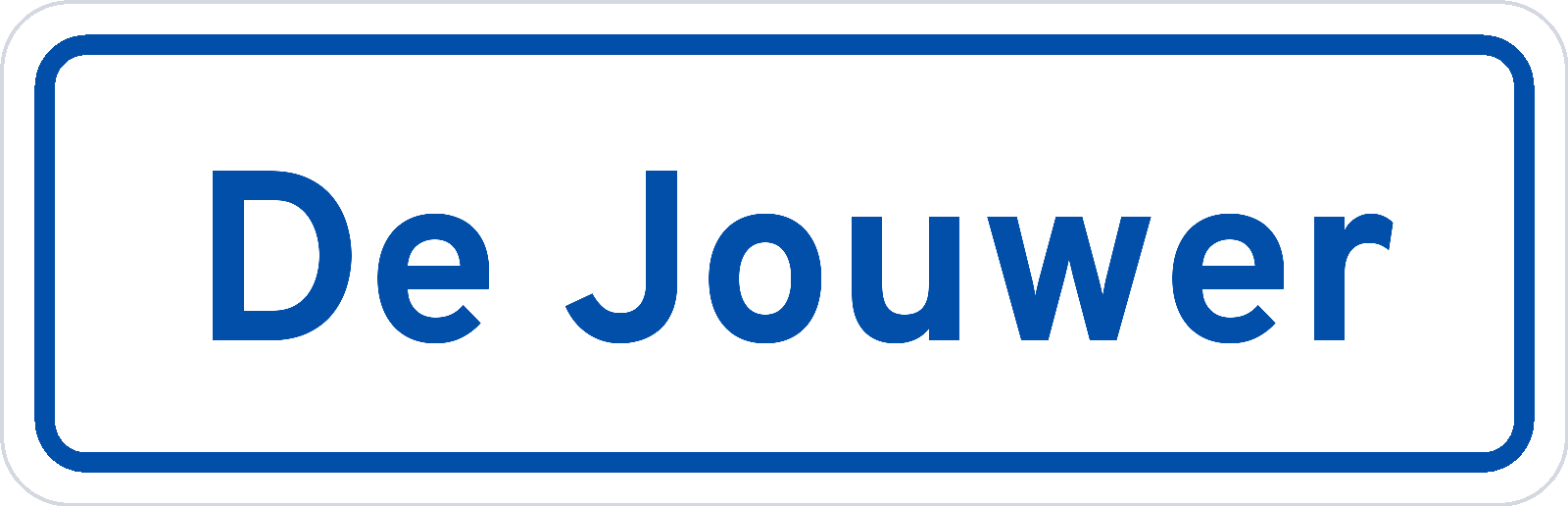 Plaatsnaambord De Jouwer
