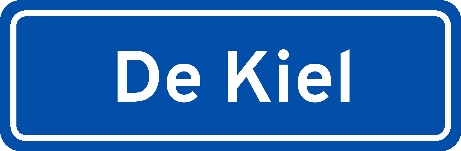 Plaatsnaambord De Kiel
