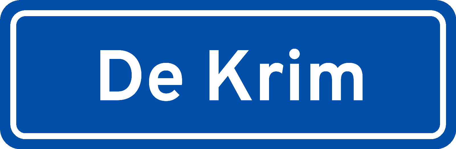 Plaatsnaambord De Krim