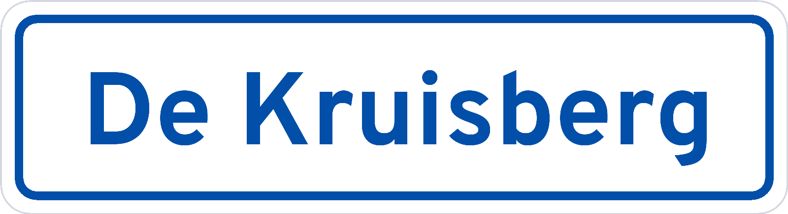 Plaatsnaambord De Kruisberg