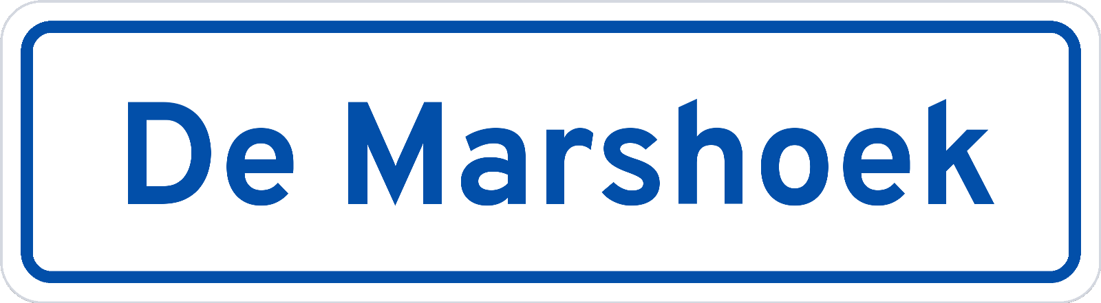 Plaatsnaambord De Marshoek