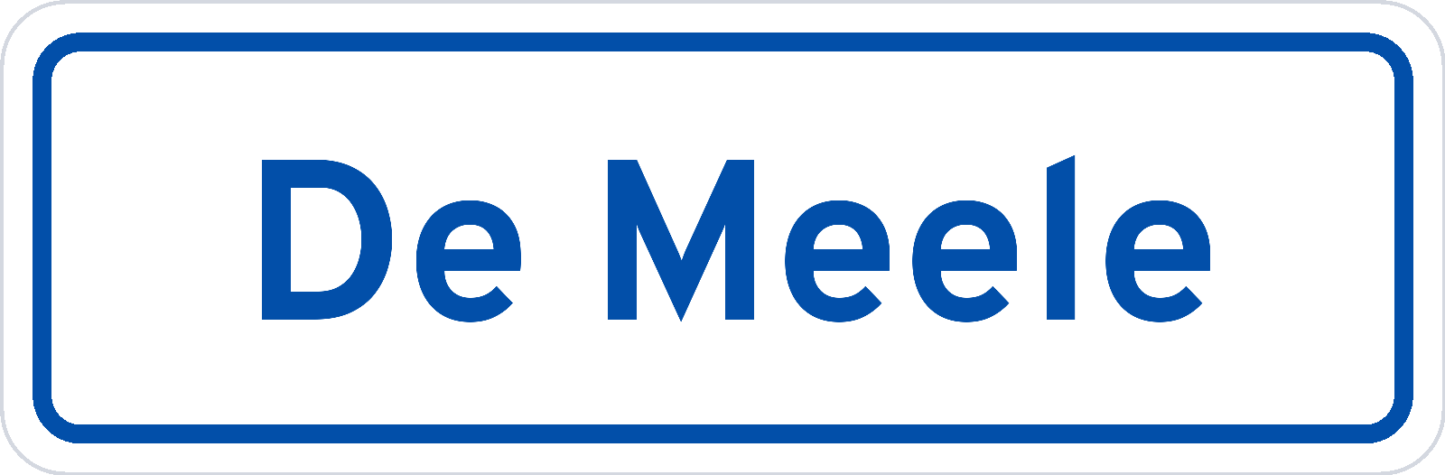 Plaatsnaambord De Meele