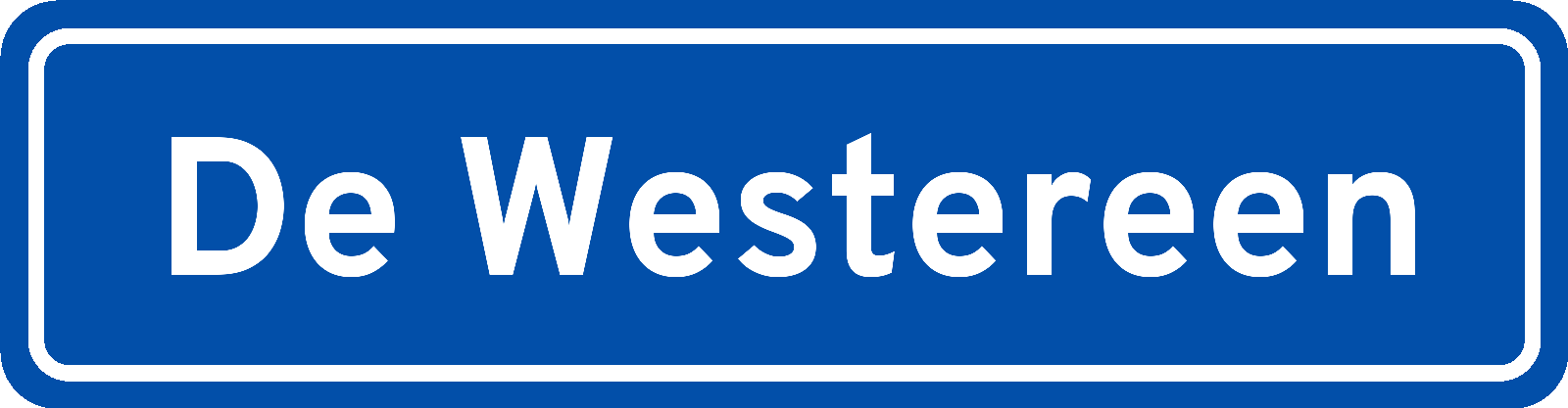 Plaatsnaambord De Westereen