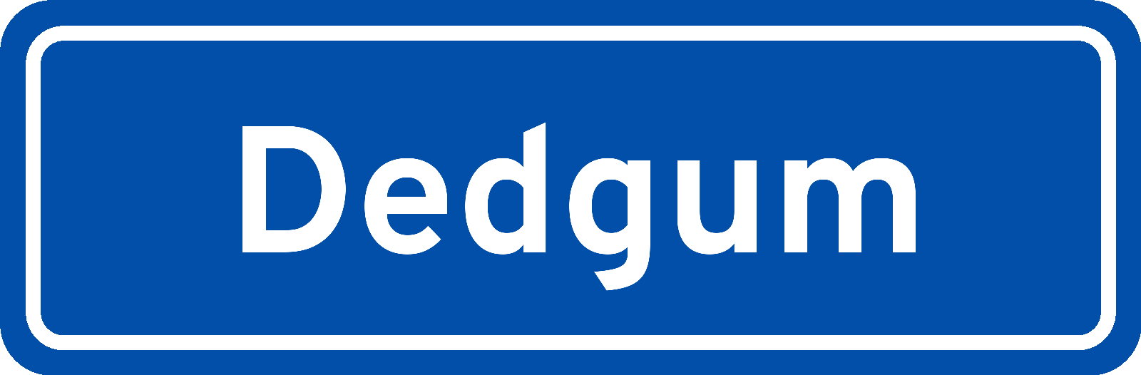 Plaatsnaambord Dedgum