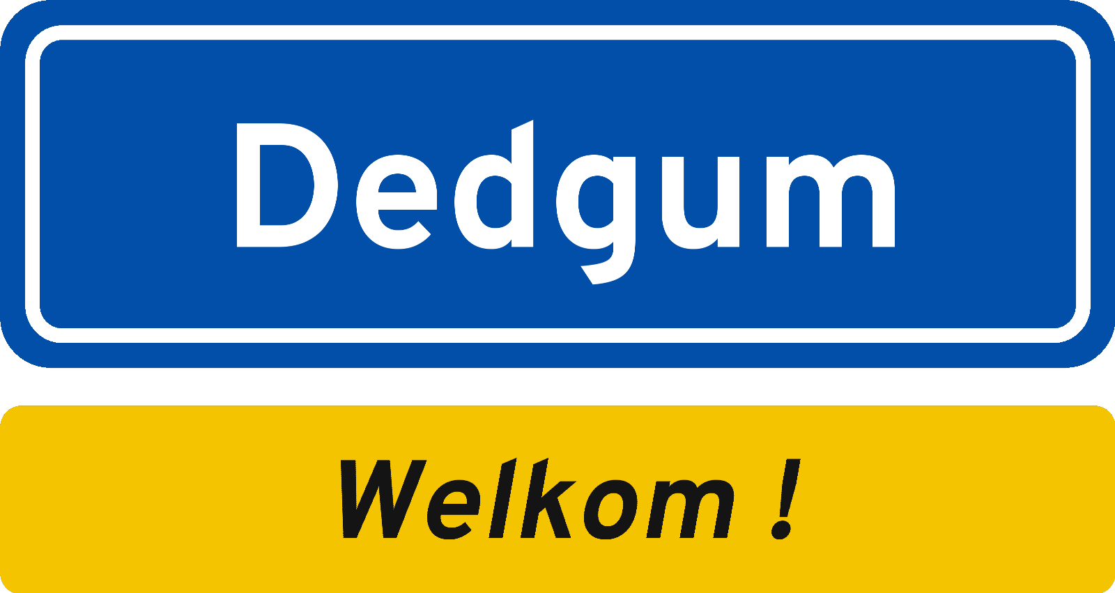 Welkomstbord Dedgum