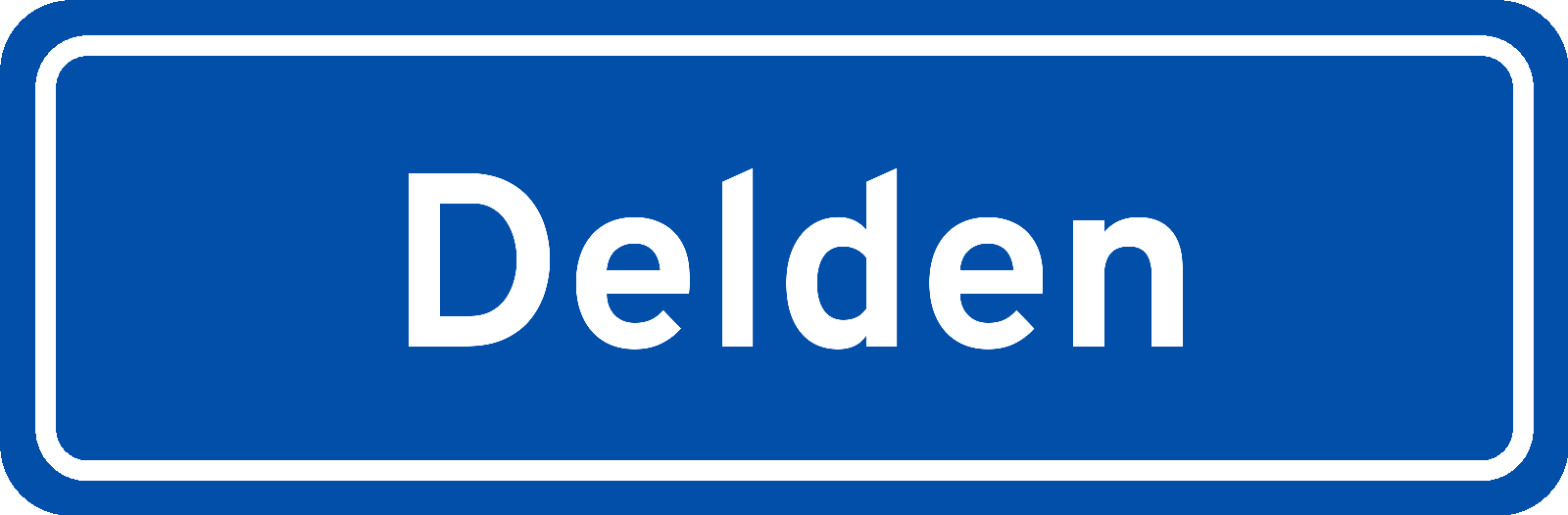 Plaatsnaambord Delden