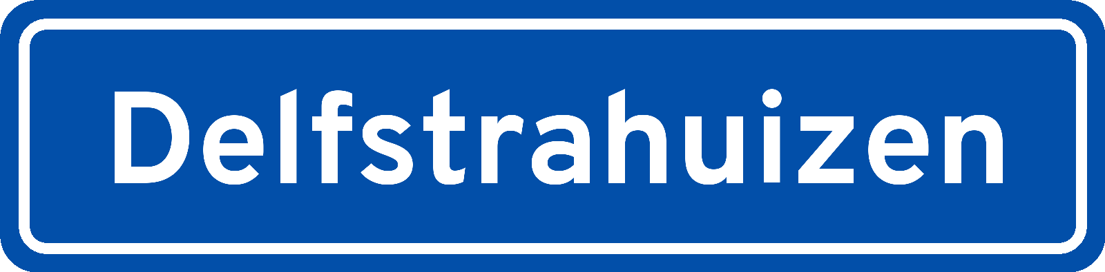 Plaatsnaambord Delfstrahuizen