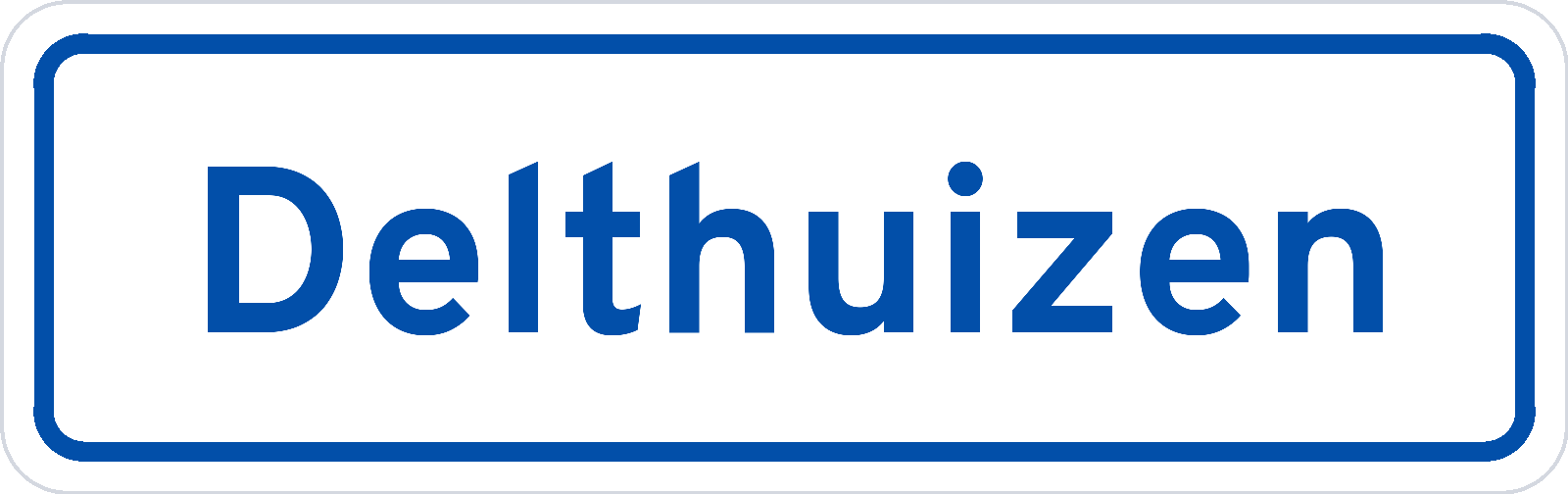 Plaatsnaambord Delthuizen