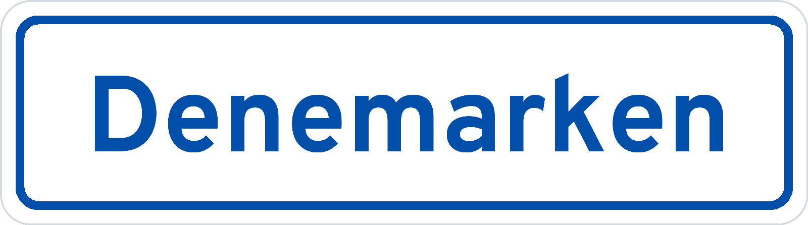 Plaatsnaambord Denemarken
