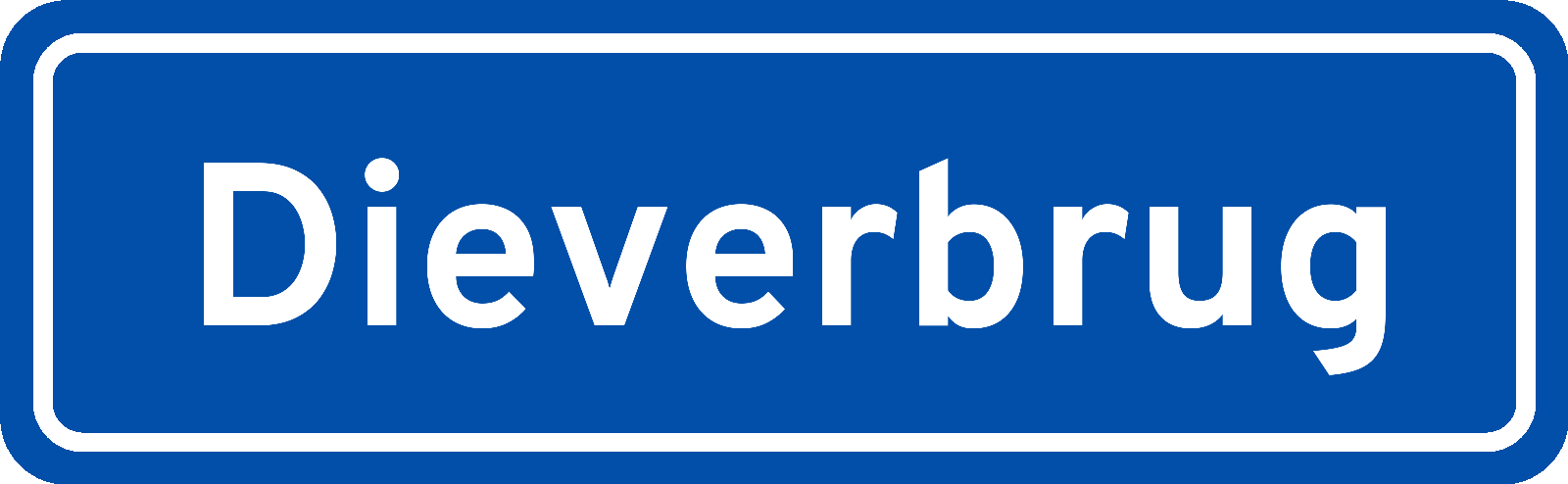 Plaatsnaambord Dieverbrug