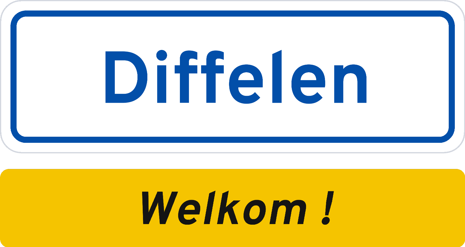 Welkomstbord Diffelen