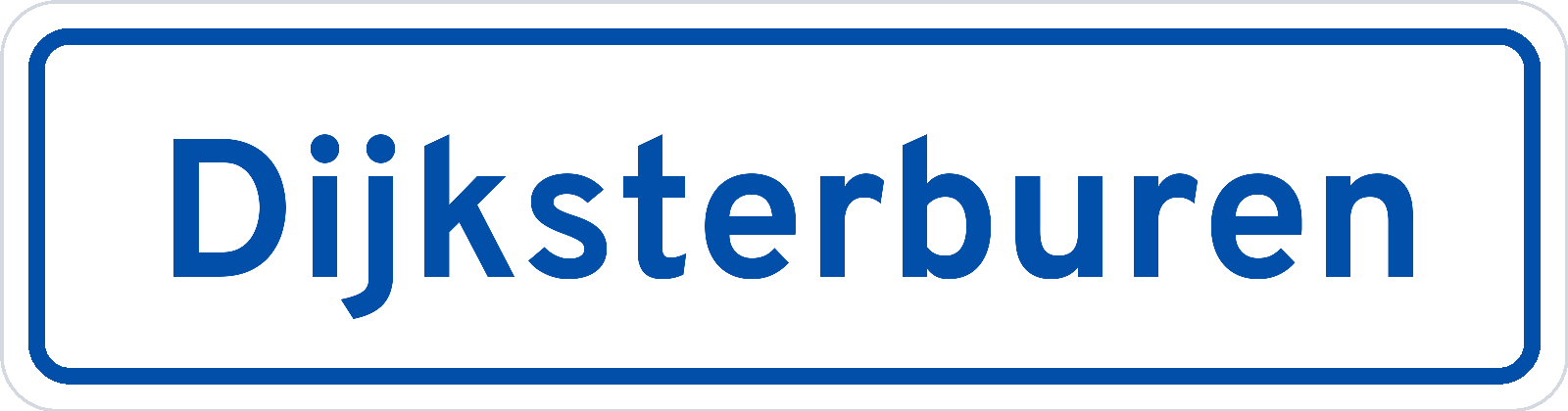 Plaatsnaambord Dijksterburen
