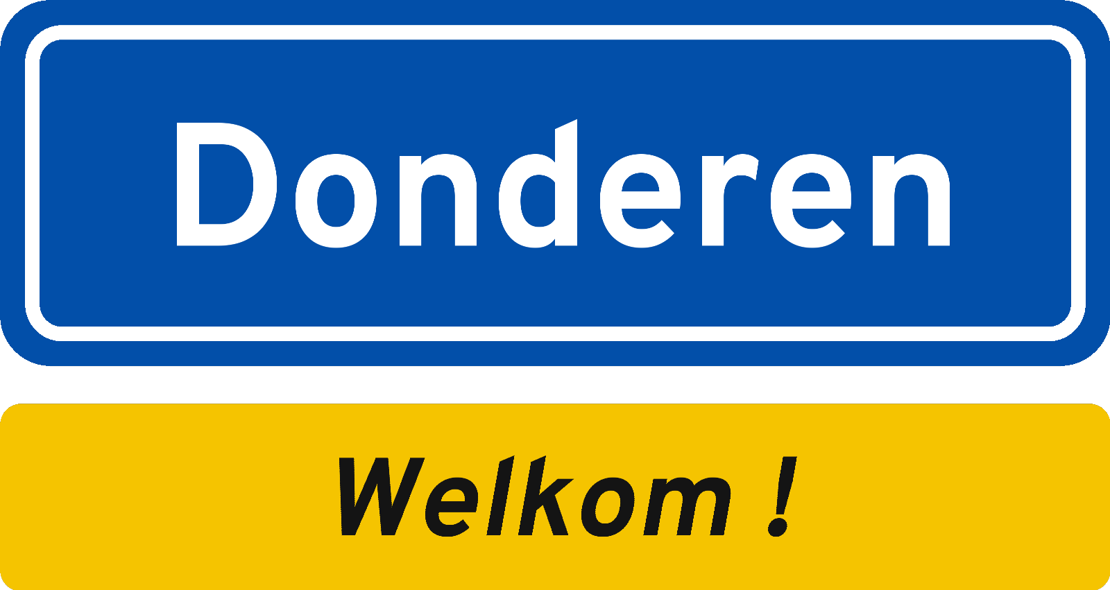 Welkomstbord Donderen