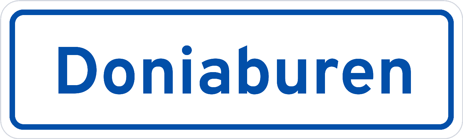Plaatsnaambord Doniaburen