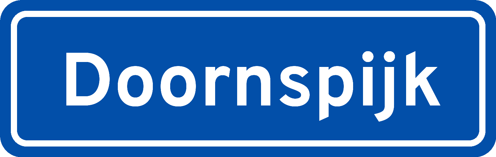 Plaatsnaambord Doornspijk