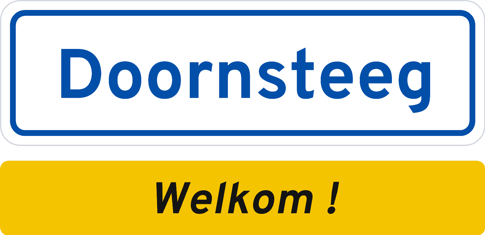 Welkomstbord Doornsteeg