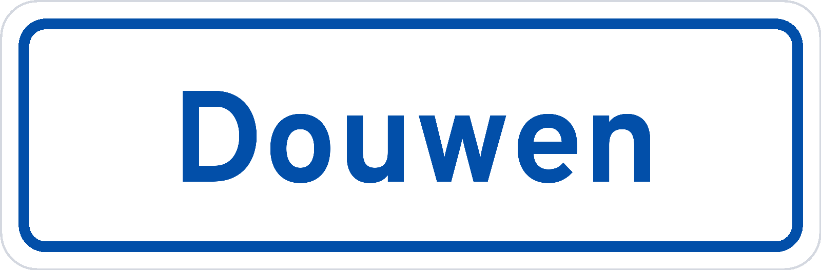 Plaatsnaambord Douwen