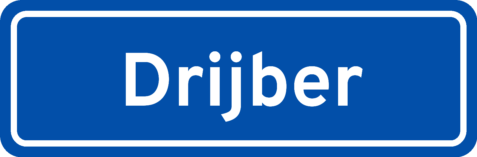 Plaatsnaambord Drijber