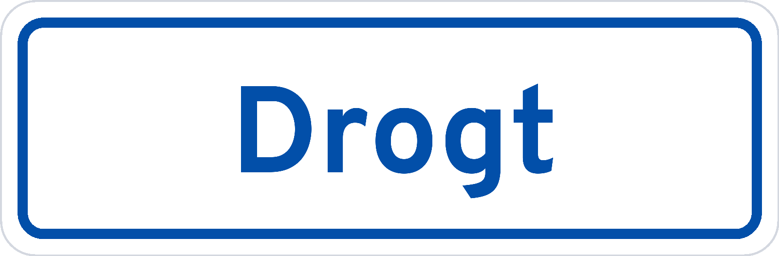 Plaatsnaambord Drogt