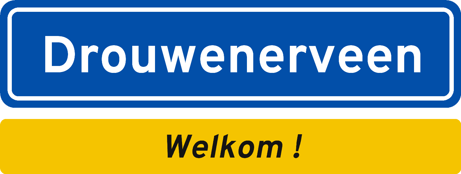 Welkomstbord Drouwenerveen