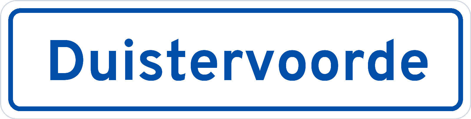 Plaatsnaambord Duistervoorde