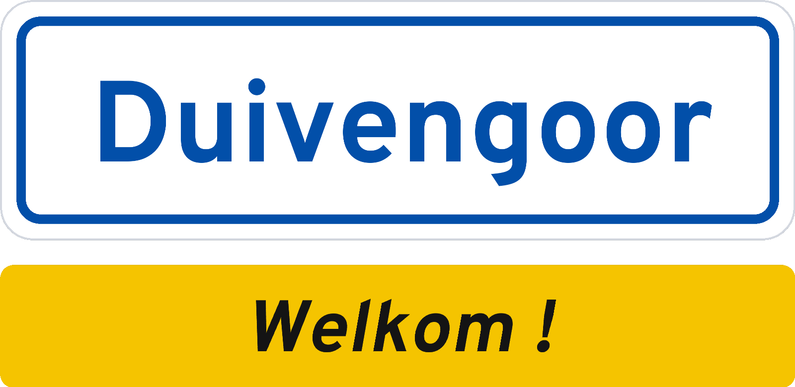 Welkomstbord Duivengoor
