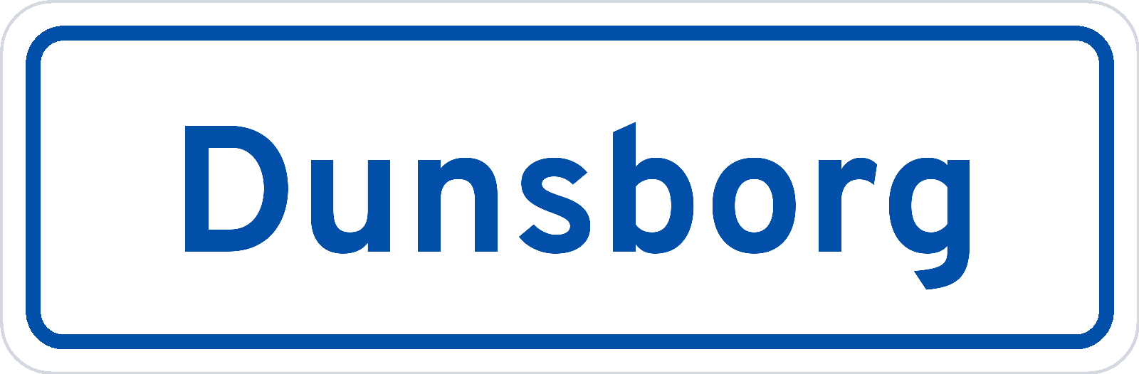 Plaatsnaambord Dunsborg