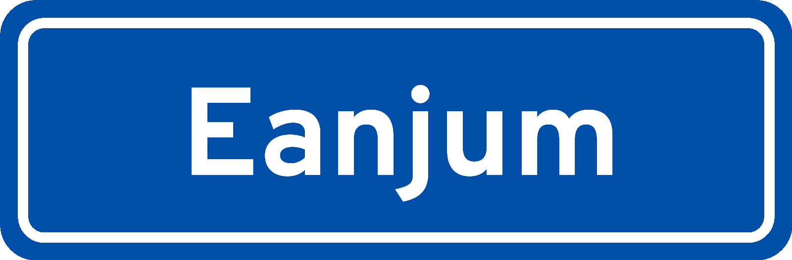 Plaatsnaambord Eanjum