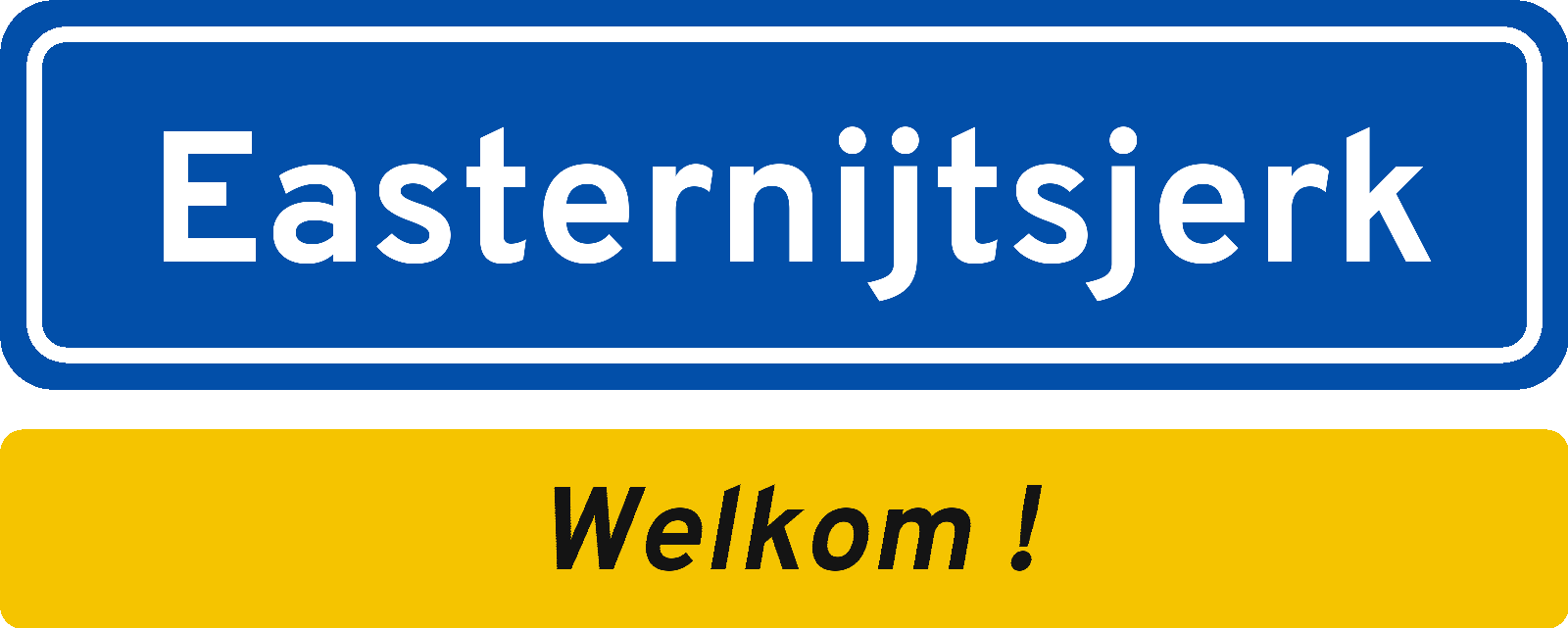 Welkomstbord Easternijtsjerk