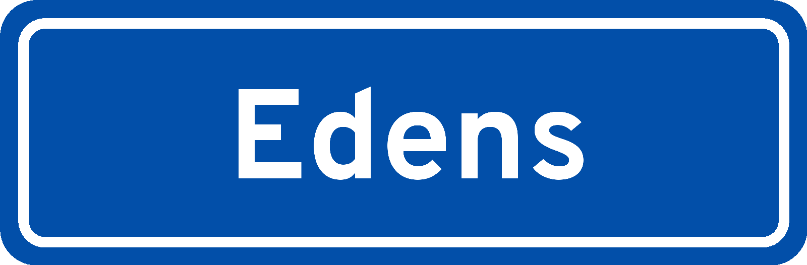 Plaatsnaambord Edens