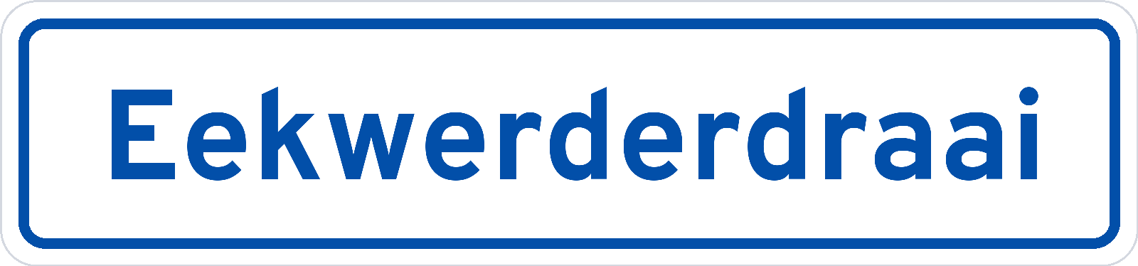 Plaatsnaambord Eekwerderdraai