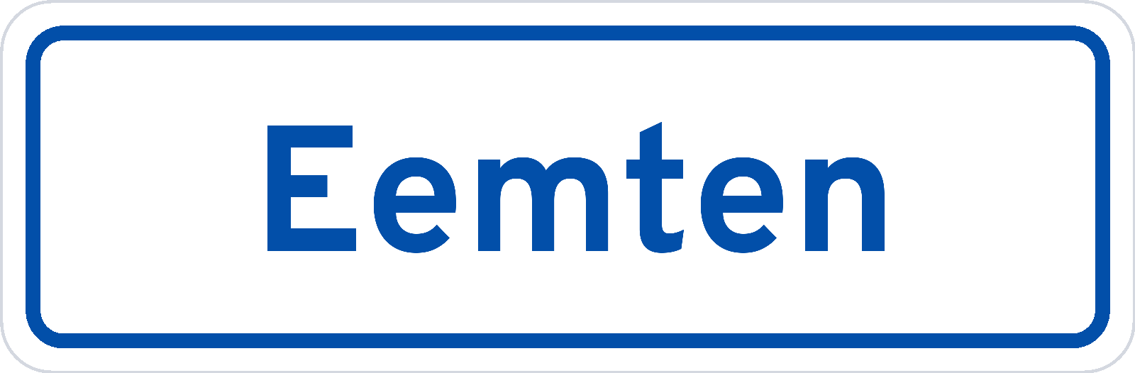 Plaatsnaambord Eemten