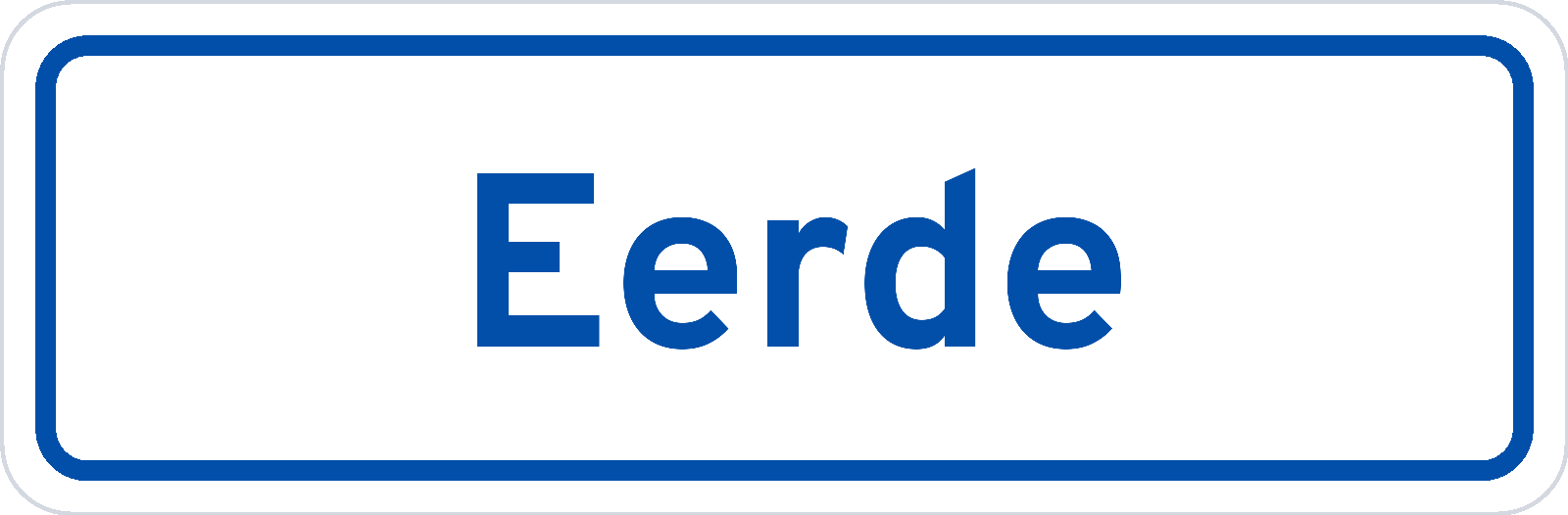 Plaatsnaambord Eerde