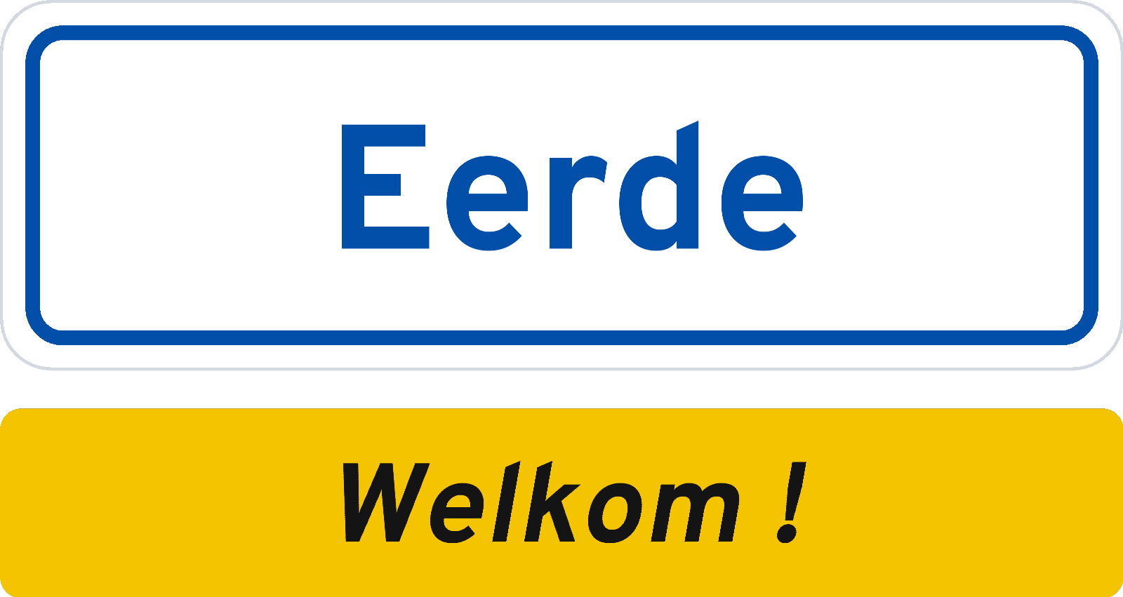 Welkomstbord Eerde