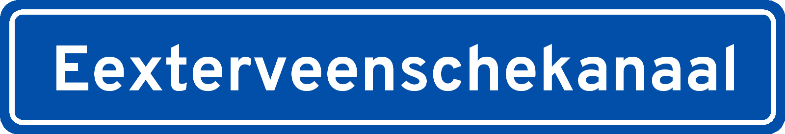 Plaatsnaambord Eexterveenschekanaal