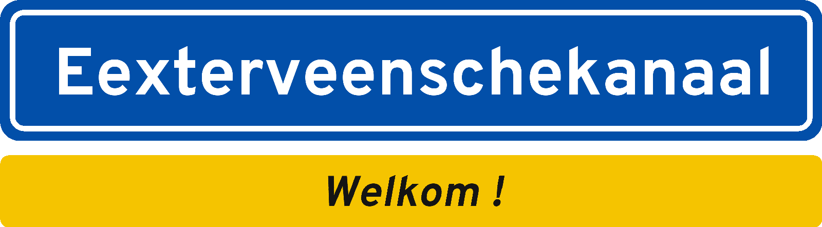 Welkomstbord Eexterveenschekanaal