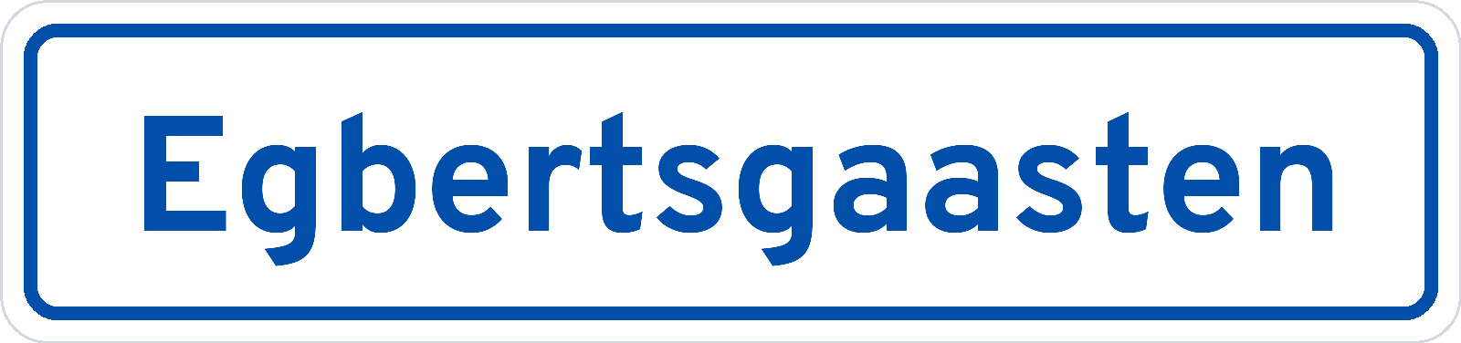 Plaatsnaambord Egbertsgaasten