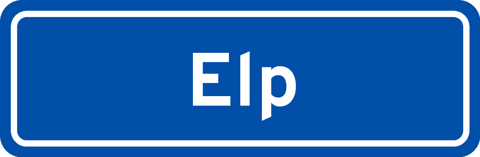 Plaatsnaambord Elp