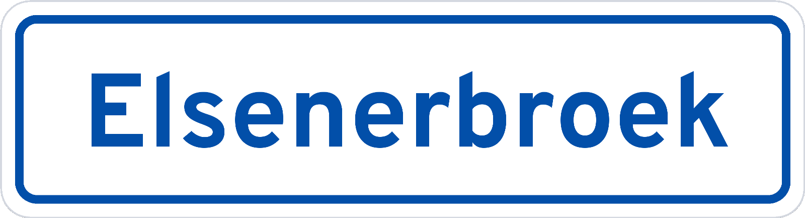 Plaatsnaambord Elsenerbroek