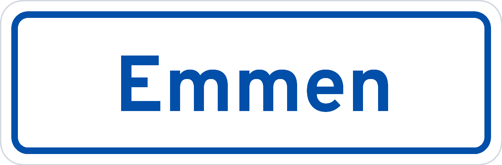 Plaatsnaambord Emmen