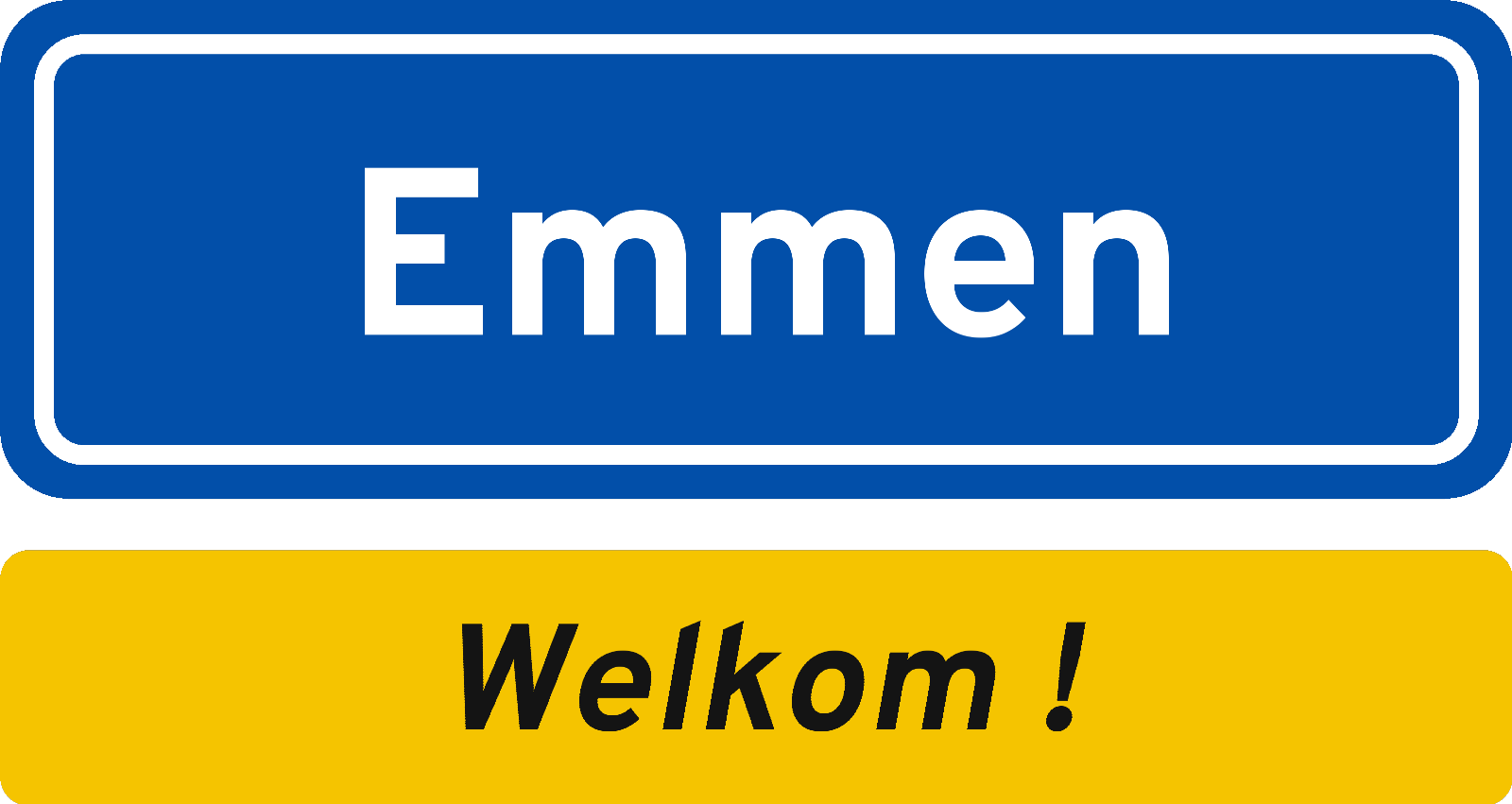 Welkomstbord Emmen