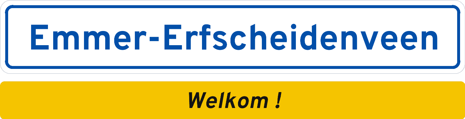 Welkomstbord Emmer-Erfscheidenveen