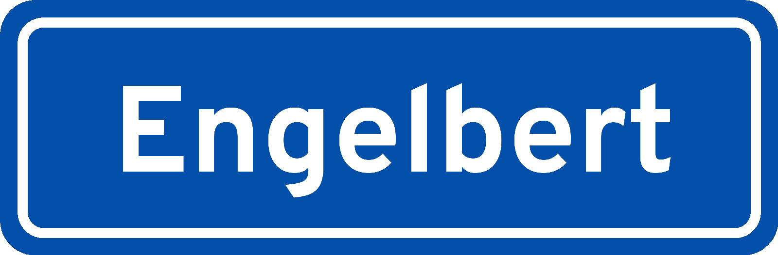 Plaatsnaambord Engelbert